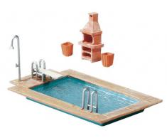 FALLER 180542 - Swimming-Pool + Gartenhaus