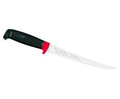Marttiini Erwachsene Finnisches Filetiermesser, Klinge 19 cm, Kautschuk-Griff, Lederscheide Anglermesser, Mehrfarbig, One Size