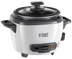 Russell Hobbs Reiskocher klein, 0,7l, Warmhaltefunktion, antihaftbeschichteter Gartopf, Reislöffel & Messbecher 27020-56