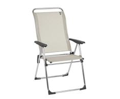 Lafuma Kompakter Klappstuhl für unterwegs, ALU CHAM, Batyline, Seigle (Beige), LFM2772-2178