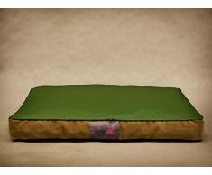 Hobbydog XLMATFZZ3 Hundematratze Hundebett Hundesofa Hundekorb flok, XL, 110 x 90 x 12 cm, grün