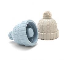 Monkey Business Design Silikon Kappe Kappe Flaschenverschluss Satz von zwei Blau grau