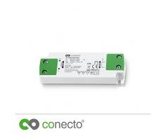 conecto LED Netzteil Transformator - 12 Volt LED-Trafo für LED Leuchtmittel und Lampen 20 Watt - Slimline