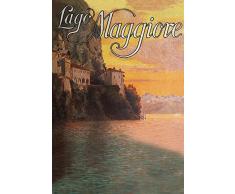 Schatzmix Lago Maggiore Italy Urlaub Metal Sign deko Schild Blech Garten