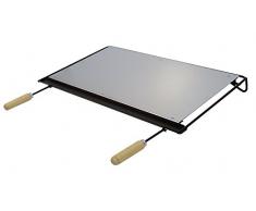 Imex El Zorro 71603 Grillplatte, Edelstahl 68 x 41 cm grau