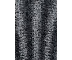 Teppichboden Schlingentextur Kurzflor Auslegware Bodenbelag anthrazit 200 x 400 cm. Weitere Farben und Größen verfügbar