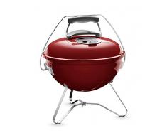 Weber® Smokey Joe Premium, Holzkohlegrill, 37 cm, crimson, rot, für unterwegs, tragbar, 1123004