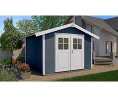 Weka 122.3030.46001 Gartenhaus 122 Gr.5, Anthrazit, 380 x 320 x 249 cm