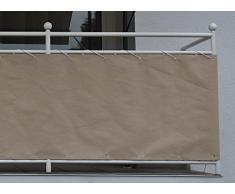 Angerer Balkonbespannung Style Taupe, Höhe 75 cm, Länge 8 Meter, 3318/009_800