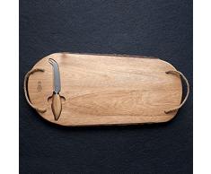 Lytton-House House Akazienholz Käsebrett mit Messer-Set