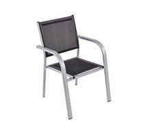 MWH Das Original 878995 Stapelsessel, Campa, schwarz/silber