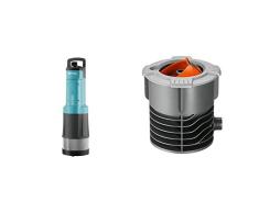 GARDENA Comfort Tauch-Druckpumpe 6000/5 automatic: Tauchpumpe mit 6.000 l/h Fördermenge & Sprinklersystem Anschlussdose: Systemanfang von Pipeline und Sprinklersystem, mit 3/4-Außengewinde Anschluss