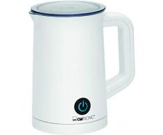 Clatronic MS 3693 Milchaufschäumer Élektronik Milchschaum in Sekundenschnelle, inkl. Deckel mit Spritzschutzfunktion, Weiß