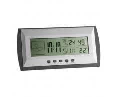 TFA Dostmann Digitale Wetterstation, Innentemperatur, Luftfeuchtigkeit, Höchst- und Tiefstwerte, Uhrzeit und Datum, Weckalarm