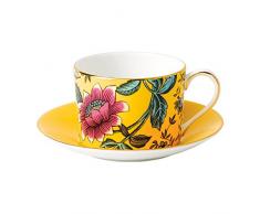 Wedgwood Wonderlust Teetasse und Untertasse, ApfelblÃ¼te, mehrfarbig 5 oucnce Blaue Pagode