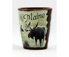 Maine Full Wrap Elch Schnapsglas