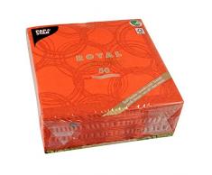 Papstar, 50 Servietten ROYAL Collection 1/4-Falz 40 cm x 40 cm nektarine Bubbles, #86494