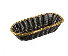 Update International (bbv-94) 22,9 cm X 4 1/10,2 cm geflochtener Korb schwarz Vinyl, rechteckig