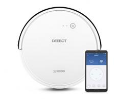 ECOVACS Robotics DEEBOT 600 Saugroboter - Staubsauger Roboter mit MAX-Modus, systematischer Reinigung auf Hartböden, Alexa- & Appsteuerung - Optional mit Wischfunktion