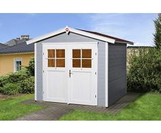 Weka Gartenhaus 224, grau, 280 x 259 x 227 cm