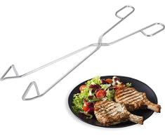 Westmark Grillzange, Rostfreier Edelstahl, Länge: 38 cm, Thueringer Grillzange, Silber, 12732270