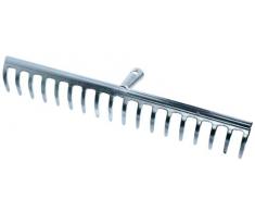 Connex Gartenrechen verzinkt 18 Zinken / Laubrechen / Rasenrechen / Zinkenbesen / Laubharke / Garten / FLOR50318