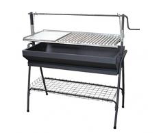 Imex El Zorro Grill mit Grillrost und Hebebühne, Schwarz, 60 x 50 x 115 cm, 71763