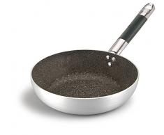 Pentole Agnelli ALSA111BINF24 Infinity versenkte hohe Bratpfanne, Aluminium, mit Rohrgriff aus EdelstahlCool, 24 cm, Silber