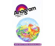 Anagram International Dinosaurier Party Folienballon, 45,7 cm Multicolor
