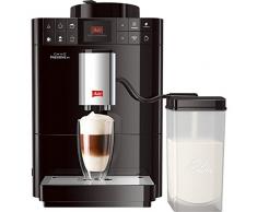 Melitta Caffeo Passione OT F531-102, Kaffeevollautomat mit Milchbehälter, One Touch Funktion, Schwarz