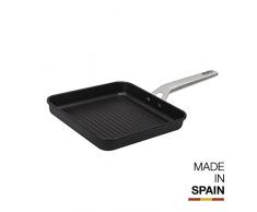 Valira Aire - Premium Grillpfanne 23x23 cm Aluminiumguss Made in Spain, geeignet für die Induktion
