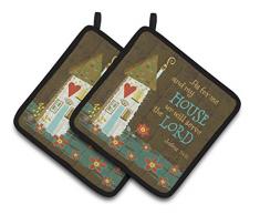 Caroline s Treasures als für ME & MY HOUSE Paar Topflappen vha3005pthd, 7.5hx7.5 W, multicolor