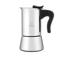 KAUFGUT 121312 Miss Splendy Edelstahl 4 Tassen Kaffeebereiter, 600 g, mehrfarbig