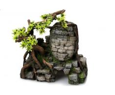 Europet Bernina 234-420027 Aquariendekoration Aqua Della Angkor Wat mit Pflanzen, Circa 23 x 14 x 21 cm