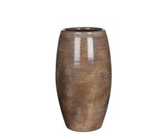 Mica decorations Vase, Lester, dunkelbraun, 30 x 30 x 50 cm, 1002886