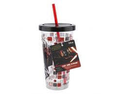 Paladone PP6146SWN Episode 9 Kunststoffbecher und Strohhalm-Perfekter Artikel für Büro oder Zuhause-Offizielles Star Wars Lizenzprodukt, plastik, multi