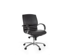 AMSTYLE Bürostuhl UDINE 2 Schreibtischstuhl Echtleder Schwarz 120kg Chefsessel mit Armlehnen Drehstuhl Kopfstütze Wippfunktion höhenverstellbar Drehsessel niedrige Rückenlehne Multiblockwippmechanik