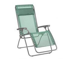 LAFUMA MOBILIER Relax-Liegestuhl, Klappbar und verstellbar, R Clip, Batyline, Farbe: Chlorophylle, LFM4020-9266