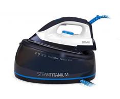 Silva-Homeline DBS 300 Dampfbügelstation Tropf, Anti-Kalk-und Selbstreinigungsfunktion, 2400 W, 2 liters, weiß-grau-blau