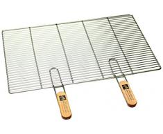 PG Metalltechnik Edelstahl Rost Grillrost - rechteckig und rund - Grill Rost Grössenauswahl (67 x 40 cm mit Griffen)