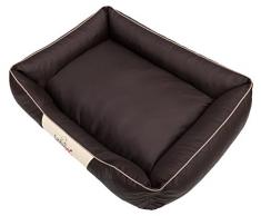HobbyDog R1CEPBRA3 Hundebett/Sofa / Korb Cesar Perfect Kunstleder, Kodura, braun, Größe R1, 65 x 52 x 20 cm