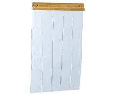 Ferplast Türvorhang für die Hundehütten Modell Domus Large, Baita 80 und Canada 4, Tür für Outdoor-Hundehütten, transparente PVC-Lamellen, wasserdicht, Schutz vor Wind und Kälte, 32 x 52 cm