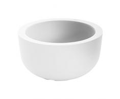 Serralunga 445-wh Cup Vase in lineare Polyethylen niedriger Dichte, Weiß