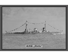Schatzmix SMS Moltke kriegschiff Boot Metal Sign deko Sign Garten Blech