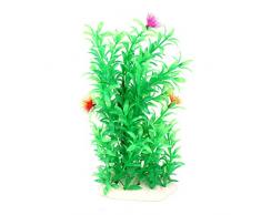 sourcingmap Aquarium Fisch Tank Kunstpflanze Aquatic Gras Decor, 9 Zoll, Grün