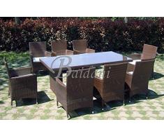 Baidani Gartenmöbel Essgruppe Elegancy XXL, braun