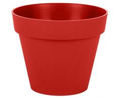 RoTaPlastes Toscane Blumentopf 15,3 cm rubinrot