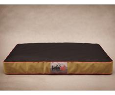 Hobbydog XLMATFZC4 Hundematratze Hundebett Hundesofa Hundekorb flok, XL, 110 x 90 x 12 cm, schwarz