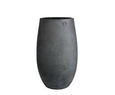 Mica decorations 143140 Vase, Elsie, 25 x 25 x 41 cm, grau