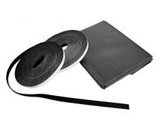 Windhager Pollenschutz-Set Pollenschutz-Gewebe Pollenschutz-Vlies Insektenschutz Fliegengitter, hohe Luftdurchlässigkeit, inkl. Befestigungs-Band, anthrazit, 130 x 150 cm, 03383